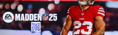 Madden NFL 25 Mobile gameplay banner showing a touchdown